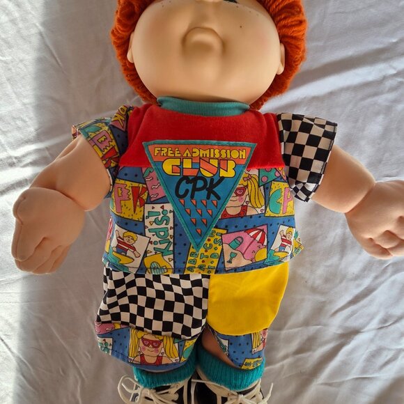 VTG 1990 Cabbage Patch Kid Designer Line Red hair/Green eyes & Freckles EUC - Picture 3 of 9